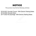thumbnail image 2 of Transit Auto Rear Disc Brake Rotors and Semi-Metallic Pads Kit for Car Kia Sportage Hyundai Tucson Nexo K8S-104042, 2 of 11