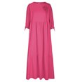 thumbnail image 4 of Gspmoly Robe d'Été, Robe Décontractée pour Femmes de Printemps et d'Été à Col en V, Unie et en Lin, avec Poches, à Manches Longues, Robes d'Été pour Femmes Offres Prime, 4 of 6