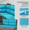 thumbnail image 4 of Outsunny 6 Pieces Patio Dining Set Wicker Outdoor Furniture Set, 4 of 10