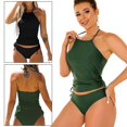 thumbnail image 2 of Clearance Now! Womens Bikini Separates Tops & Bot Plain Color Bal Print GXU E0F0, 2 of 8