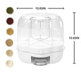 thumbnail image 2 of TEAFIRST Contenant Distributeur de Céréales, Contenant de Rangement pour Distributeur de Riz pour la Cuisine, Sans BPA, Blanc, 2 of 8