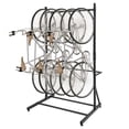thumbnail image 1 of GloryStar Freestanding Bike Rack for 5 Bicycles, Vertical Indoor Storage with Adjustable Height, Heavy Duty Steel, 300 Lbs Capacity, 1 of 9