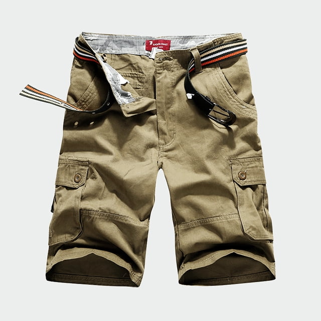 EOYWHK Shorts d'Entraînement pour Hommes Athleisure Shorts Cargo Coupe Décontractée Bermuda Demi-Longueur Extensible pour Course Randonnée avec Multi-Poches, S-4TG