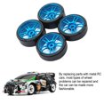 thumbnail image 1 of VONKY 4piece 27mm Drift Tire Metal Wheel Rim Compatible With 1/28 Wltoys K969 Remote Control Car silver, 1 of 6