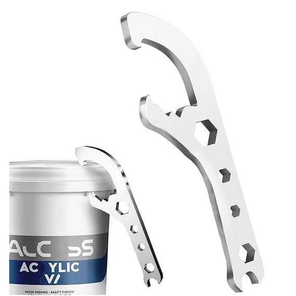 Bucket with Lid,Thickened and Hardened Stainless Steel Carbon Steel Bucket Opener Bucket Wrench Paint Bucket Paint Bucket Lid Opener,Stainless Steel Containers with Lids