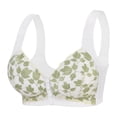 thumbnail image 1 of Plus Size Bra No Underwire Vest Style Lace Front Button Bra Women Bras plus Size Pack Sports Bras Underwire Strong Support Sports Bras for Women Staples Bra Bra's for Women, 1 of 9
