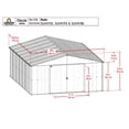 thumbnail image 3 of Arrow Classic 14 x 17 x 7 ft Blue Grey Steel Storage Shed, 3 of 8