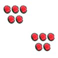 thumbnail image 4 of Wweixi 5pcs/set Artificial Lotus Realistic Appearance Easy To Clean Long-lasting bright red 2Set, 4 of 6