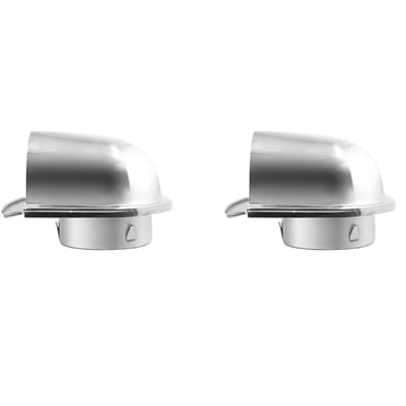 2 Pcs Extracteur de Ventilation en Acier Inoxydable Étanche 6 Pouces 150mm Anti-Corrosion pour Mur