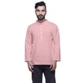 thumbnail image 1 of Atasi Mens Kurta Shirt Solid Mandarin Collar Kurta For Boys Short Kurta, 1 of 6