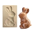 thumbnail image 2 of Oleegame 2PC Cookie Mold DIY Baking Moulds Wooden Cookie Cookie Moulds Embossing Craft Decorative Baking Tools For Christmas Thanksgiving Christmas Kitchen, 2 of 4