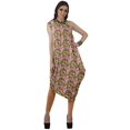 thumbnail image 3 of Moomaya Robe Kurti à une Épaule Imprimée pour Femme, Sans Manches, à Col Bénitier, Style Bohème, Tenue de Soirée de Designer, 3 of 7