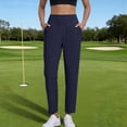 thumbnail image 4 of FRSASU Pantalon de Golf Extensible pour Femme, Pantalon Court de Randonnée, Bas Décontractés de Voyage avec Poches, Noir TTG(TTG), 4 of 9