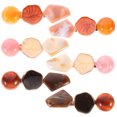 thumbnail image 1 of Shisuyan Hairpin Assorted Color Imitation Marble Barrettes 6Pcs 2.4x0.8x0.4in, 1 of 8