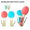 thumbnail image 3 of Aofa 2Pcs Controller Grip Comfortable Grip Game Accessory Driver-free Responsive Professional Enhance Gaming Experience Table Tennis Racket Shape VR Gaming Controller Handle Grip for Switch OLED, 3 of 9