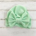 thumbnail image 3 of 0-6 Month Baby Cute Unisex Hat Solid Elastic Big Bow Design Hat, 3 of 9
