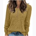thumbnail image 1 of Babysbule Chandails pour Femmes Liquidation Mode Col Roulé Uni pour Femmes Manches Longues Style Ample Tricot Hauts Blouse pour Dames, 1 of 7