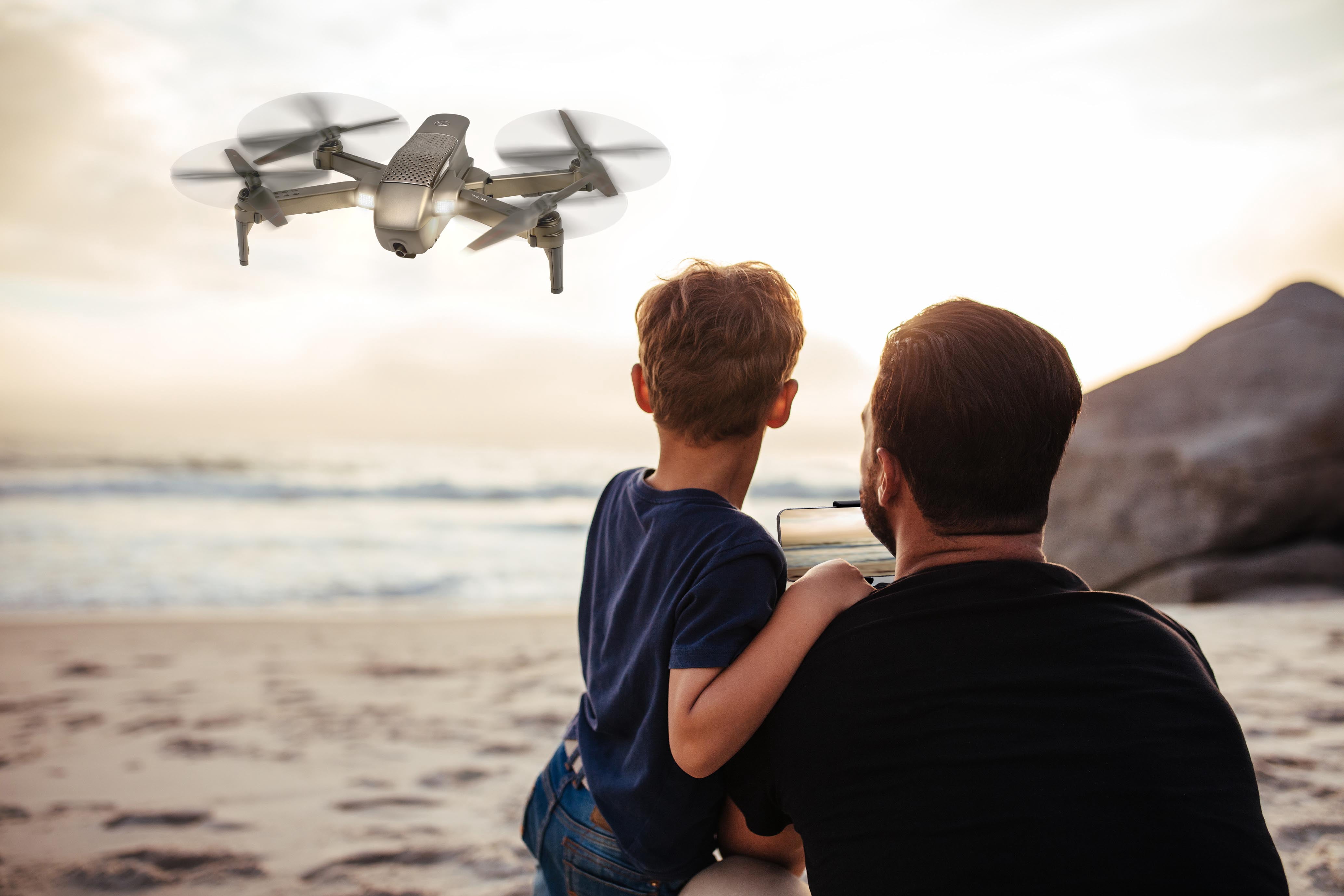 AeroPulse APD-2320 Drone de streaming vidéo HD- Noir