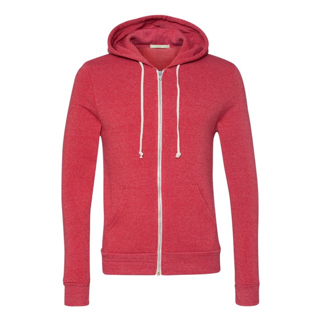 Alternative Unisex Rocky Eco-Fleece Full-Zip Hooded Sweatshirt 9590, XL