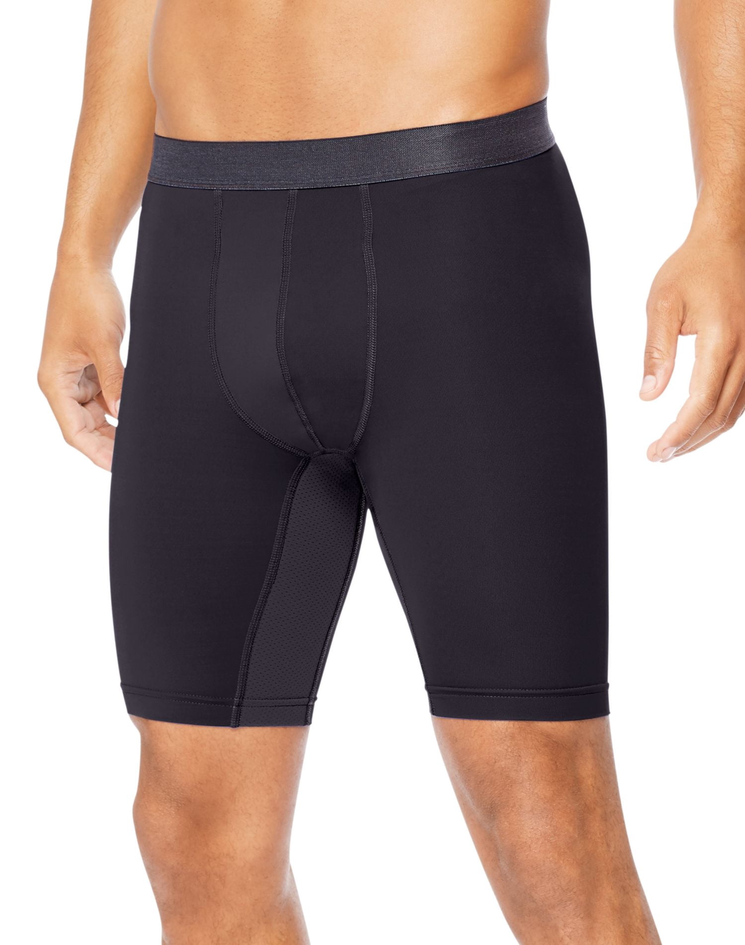 Hanes Shorts de Compression Performance Sport pour Hommes, m, Ébène/ébène