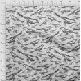 thumbnail image 4 of oneOone Cotton Poplin Gray Fabric Bird Craft Projects Decor Fabric Printed By The Yard 56 Inch Wide, 4 of 4