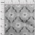 thumbnail image 2 of oneOone Coton Jersey Gris Tissu Robe à Fleurs Tissu Imprimé par la Cour 58 Pouces de Large, 2 of 4