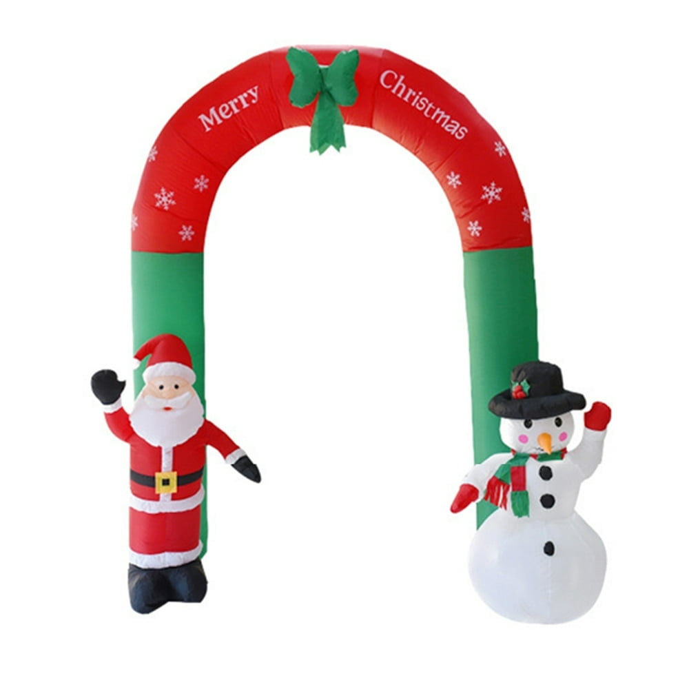 MesaSe Christmas Inflatable Archway Festive Supplies LED Archway for New Year Shop (EU)