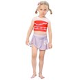 thumbnail image 4 of Maillot de Bain d'Été Deux Pièces pour Petite Fille, Bikini de Jeu de Rôle, Tankini pour Tout-Petit, Rouge, 3 à 10 Ans, 4 of 6
