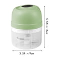 thumbnail image 3 of Dvkptbk Garlic Masher Garlic Masher Household 250ml Food Processor Small Masher to Vegetable Wireless Food Processor for Ginger Chili Fruit Meat Etc Garlic Stirrer Home Appliances, 3 of 8