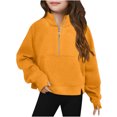 thumbnail image 1 of Cowsor Chandails à Fermeture Éclair Décontractés pour Filles, Vestes Courtes pour Ados, 1 of 5