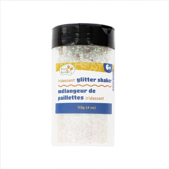 TINY HANDS Iridescent Glitter Shaker, 113 g (4 oz), Age 6+, Kids, Crafts, Party Decoration