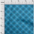 thumbnail image 2 of oneOone Rayon Medium Blue Fabric Block Fabric For Sewing Printed Craft Fabric By The Yard 56 Inch Wide-CU, 2 of 5