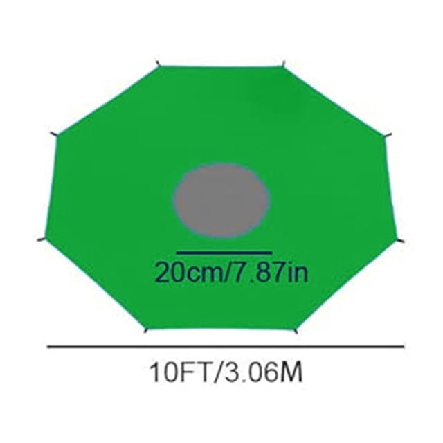 Trampoline Sun Shade Cover | UV Protection & Weather Resistant | Fits 8ft 10ft 12ft 14ft Trampolines | Outdoor Backyard Playground Accessory for Kids