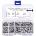 thumbnail image 1 of 800PCS Assorted Phillips Flat Head Wood Screws, Sizes M2 to 20mm Comprehensive M2 Self-Tapping Screw Set, 1 of 6