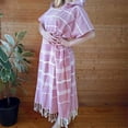 thumbnail image 3 of Transemion Turkish Cotton Surf Poncho Soft Quick-Drying Towel For Beach And Bath Designed For Beach Or Pool pink, 3 of 6