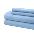 thumbnail image 1 of Bassano 1800 Series Embossed Deep Pocket Sheet Set - Super Soft & Wrinkle Free - Luxurious Bed Sheets Set (Queen, Blue), 1 of 3