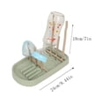 thumbnail image 2 of Oleegame 1PC Shower Soap Dish With Hook Tray Drains Baby Rack Plastic Drains Teat Rack Drying Cup Bottle Organizer Kitchen，Dining Bar Green, 2 of 4
