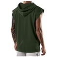 thumbnail image 5 of Timegard Tank Tops Men Sleeveless Hoodies Pullover Solid Color Casual Loose Workout Tee Shirts Summer, 5 of 5
