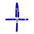 thumbnail image 1 of 5-Point Quick Release Camlock Restraint System - Roll Bar Mount Shoulder Harness - 3 in. Anti-Submarine Belt - Blue, 1 of 1