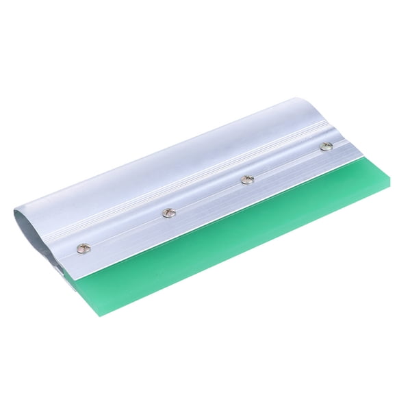 CIMAXIC Rubber Printing Tool Wear-proof Silk Screen Printing Squeegee with Aluminum Handle DIY Silkscreen Printing Ink Rubber Scraper Board Tools (25cm Length Random Color for Rubber)