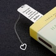 thumbnail image 2 of 2pcs Gadget Stainless Steel Ruler Bookmark Inspirational Text Metal Stationery, 2 of 4