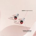 thumbnail image 4 of Ladybug Baby / Toddler / Kids Earrings Screw Back Enamel - Sterling Silver, 4 of 7