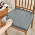 thumbnail image 4 of Birdeem Leather Seat Covers, High Chair Cover, Solid Color Brushed High Elastic Chair Cover Soft and Comfortable Chair Seat Cover -Proof And- Chair Slipcover Suitable for Dining Chair, 4 of 7
