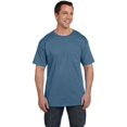 thumbnail image 2 of Hanes Beefy-T T-Shirt à Poche pour Hommes, P, Bleu Denim, 2 of 6