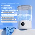 thumbnail image 3 of Portable Underwear Washer, Mini Washing Machine Built in 2600mAh Battery, Portable Washer for Underwear Socks Baby Clothes, Compact Lightweight for Travel Dorm RV Camping, 3 of 7