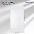 thumbnail image 3 of Canadian Linen Royale Bath Towels Set, 27"x54", 4 Pack, Soft Absorbent Cotton Lightweight Quick Dry Large Bathroom Towel for Home Gym Salon Spa, White, 3 of 9