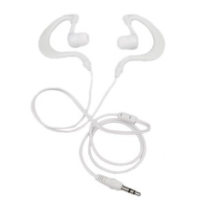 Miulika 2X 3.5mm Earhook Sport Waterproof Earphone Headphone for MP3 Player White