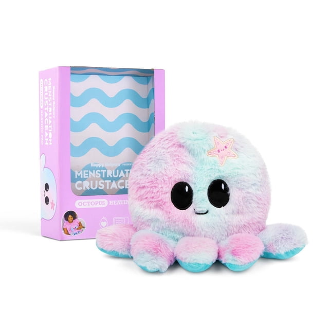 Happy Helpers Octopus by What Do You Meme?, Plush Animal Microwavable Heating Pad for Period Cramps, Great Gift Ideas for Loved Ones of All Ages