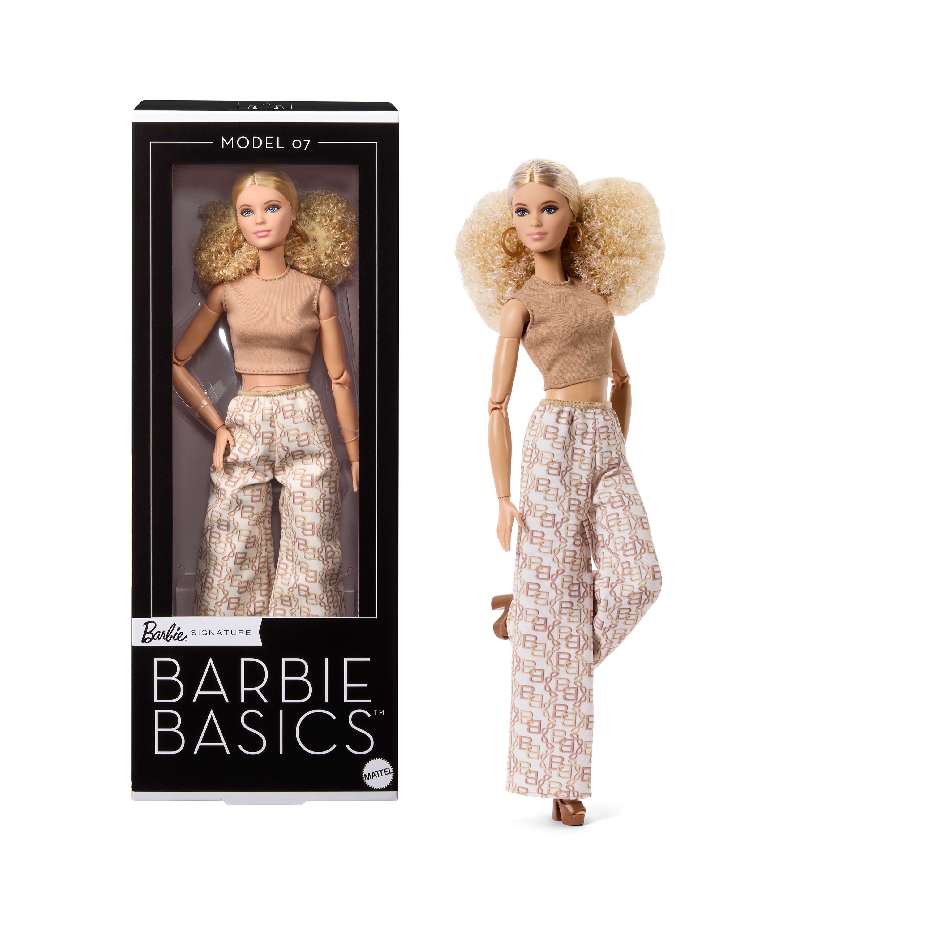 Barbie Poupée Barbie Basics Modèle 07 cheveux blonds et pantalon blanc