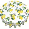 thumbnail image 3 of Floral Lemon Tablecloth Round 60" Watercolor Yellow Lemonade Summer Tablecloth Waterproof Wrinkle Free Tablecloth Kitchen Circle Table Cloth Cover Mat for Party Dinning Tabletop Wedding Home Decor, 3 of 6